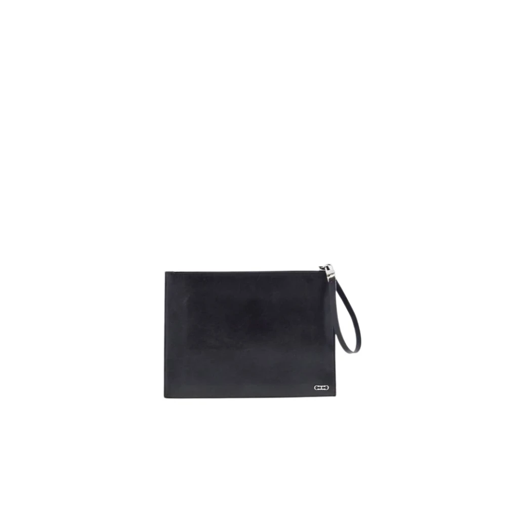 Carolina Herrera Sequoia Leren Continental Portemonnee met 35e Verjaardagsarmband Detail Black Heren