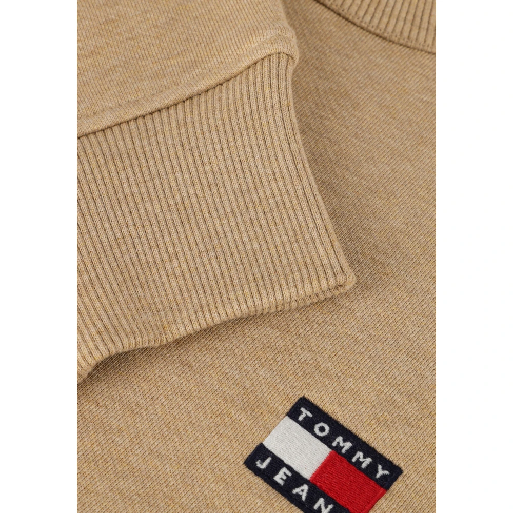 Tommy Jeans Bruine Crew Neck Badge Sweater Brown Heren