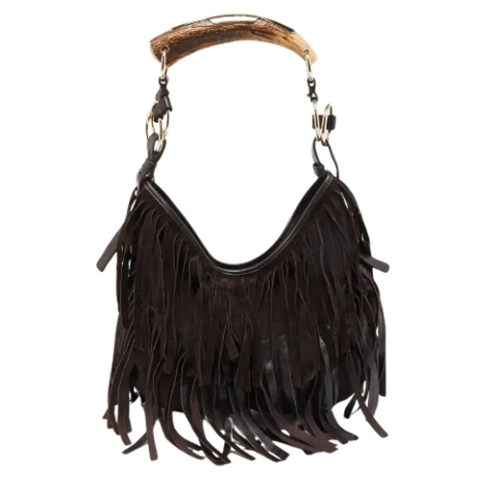 Yves Saint Laurent Vintage Pre-owned Fabric handbags Black Dames