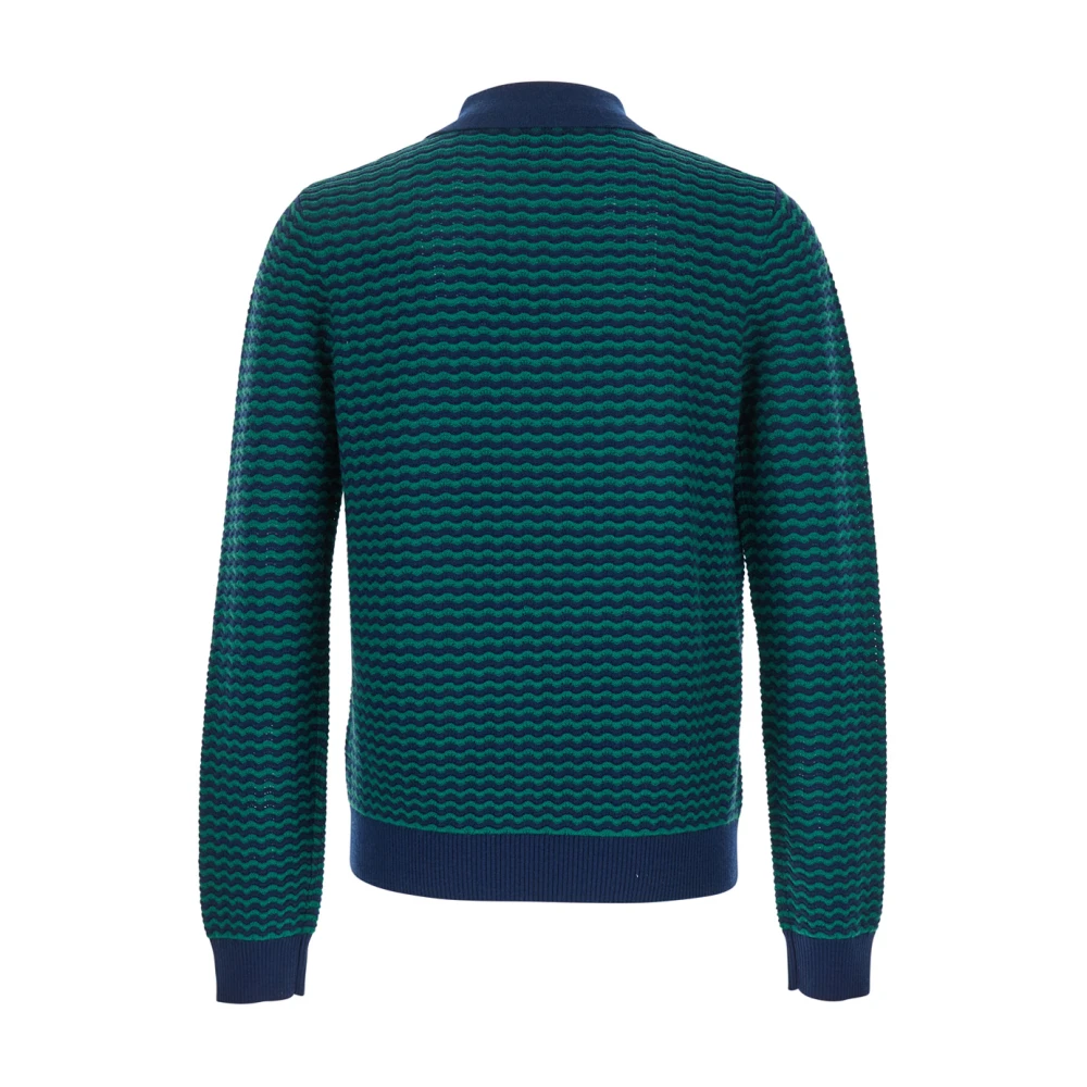 Casablanca Blauw Poloshirt met Logoborduursel Blue Heren