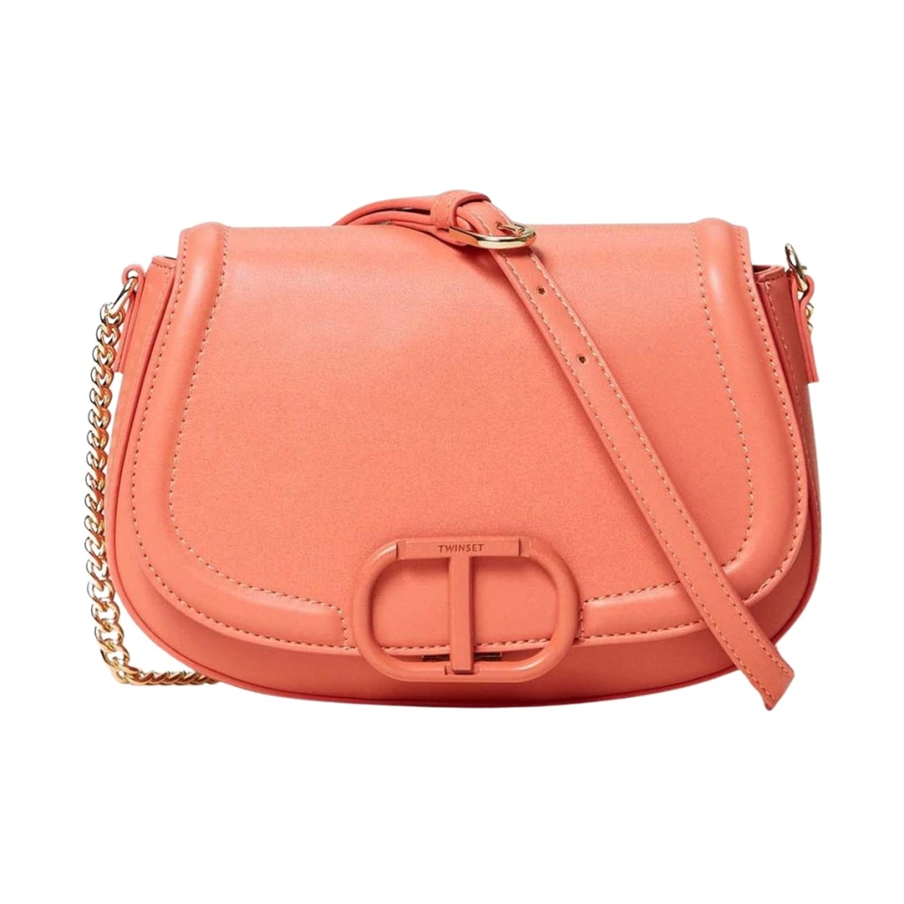 Twinset Women's Red Chic Crossbody Bag With Chain Handle - Cross Body Bags - One Size - Bags