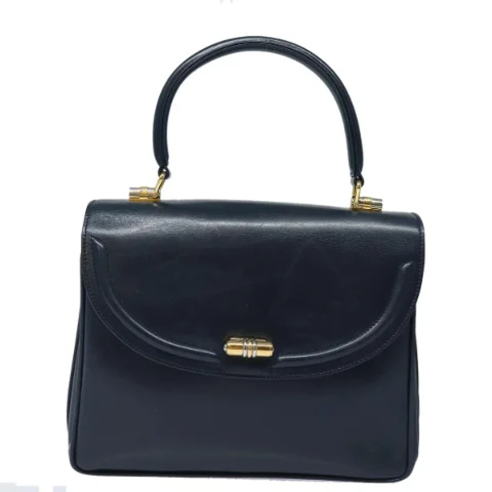Gucci Vintage Pre-owned Leather gucci-bags Blue Dames