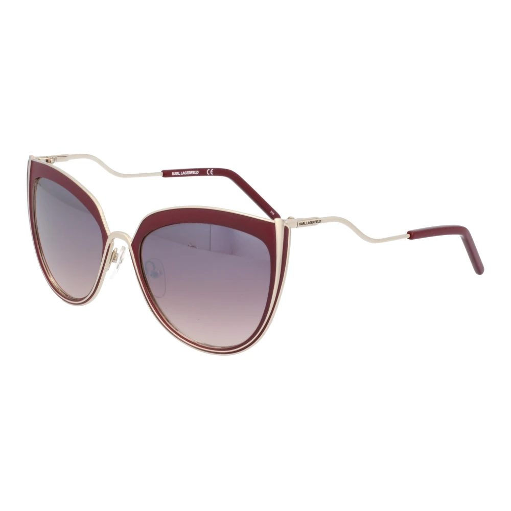 Karl Lagerfeld Mode Solglasögon Brun Gradient Linser Red, Unisex