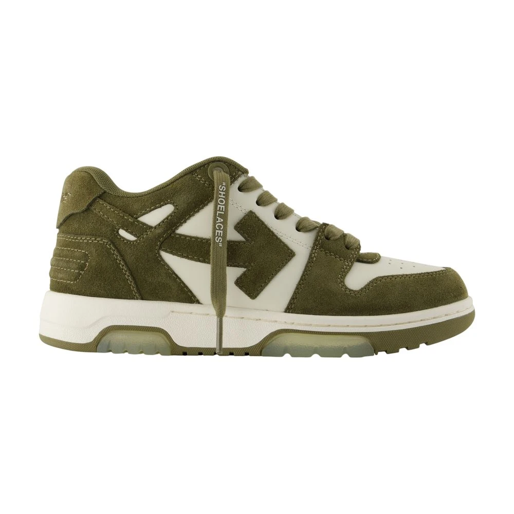 Off White Women's Green Sneakers, 6 Uk, Out Of Office Trainers