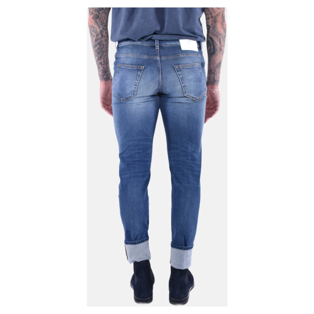 PT Torino Vintage Katoenen Skinny Jeans Blue Heren