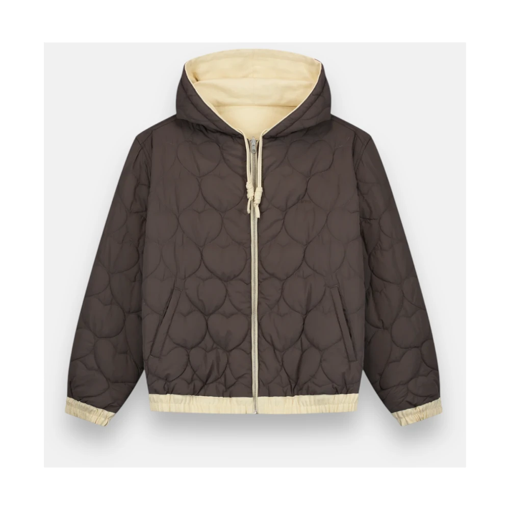 Arte Antwerp Omkeerbare Hoodie Klassieke & Gedurfde Stijl Beige Heren