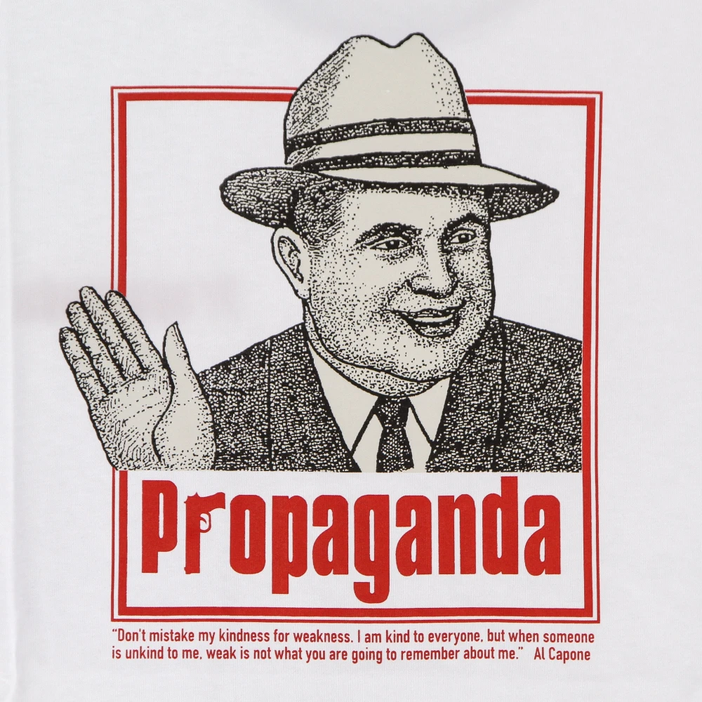 Propaganda Vriendelijkheid Tee Wit Korte Mouw T-shirt White Heren