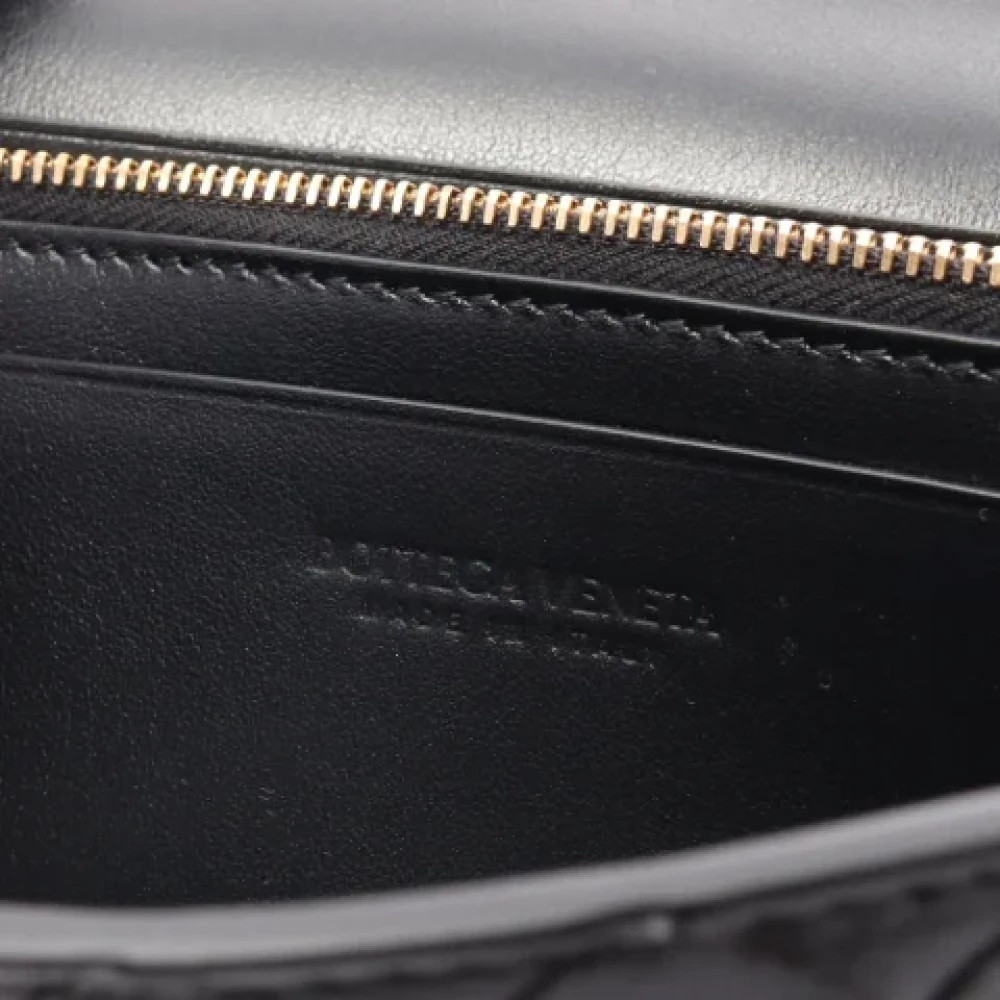 Bottega Veneta Vintage Pre-owned Leather wallets Black Dames