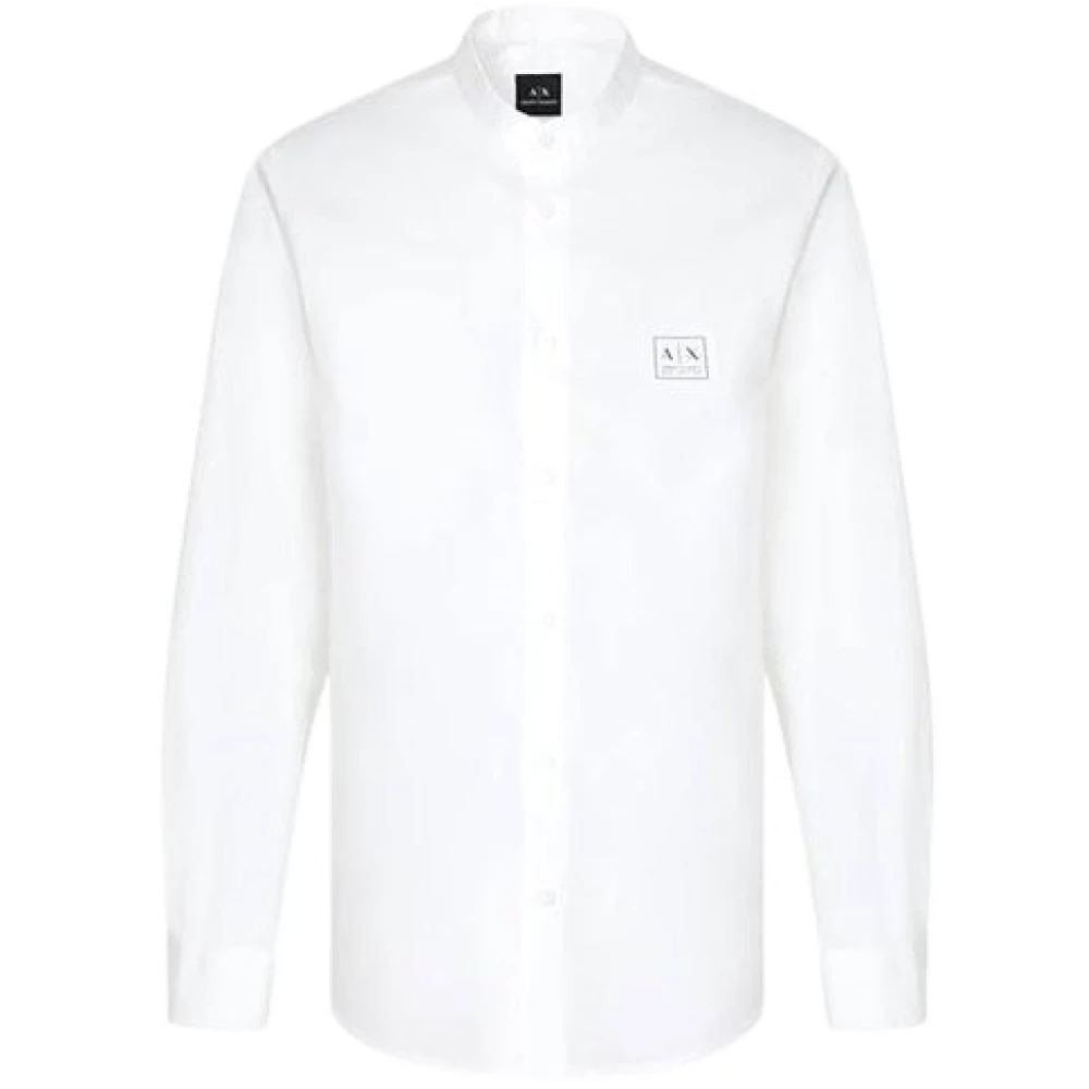 Armani Exchange Hombre Blanco Camisas, Talla: Xl