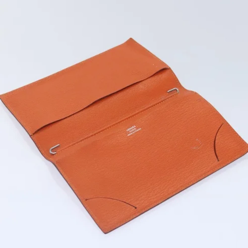 Hermès Vintage Pre-owned Leather home-office Orange Dames