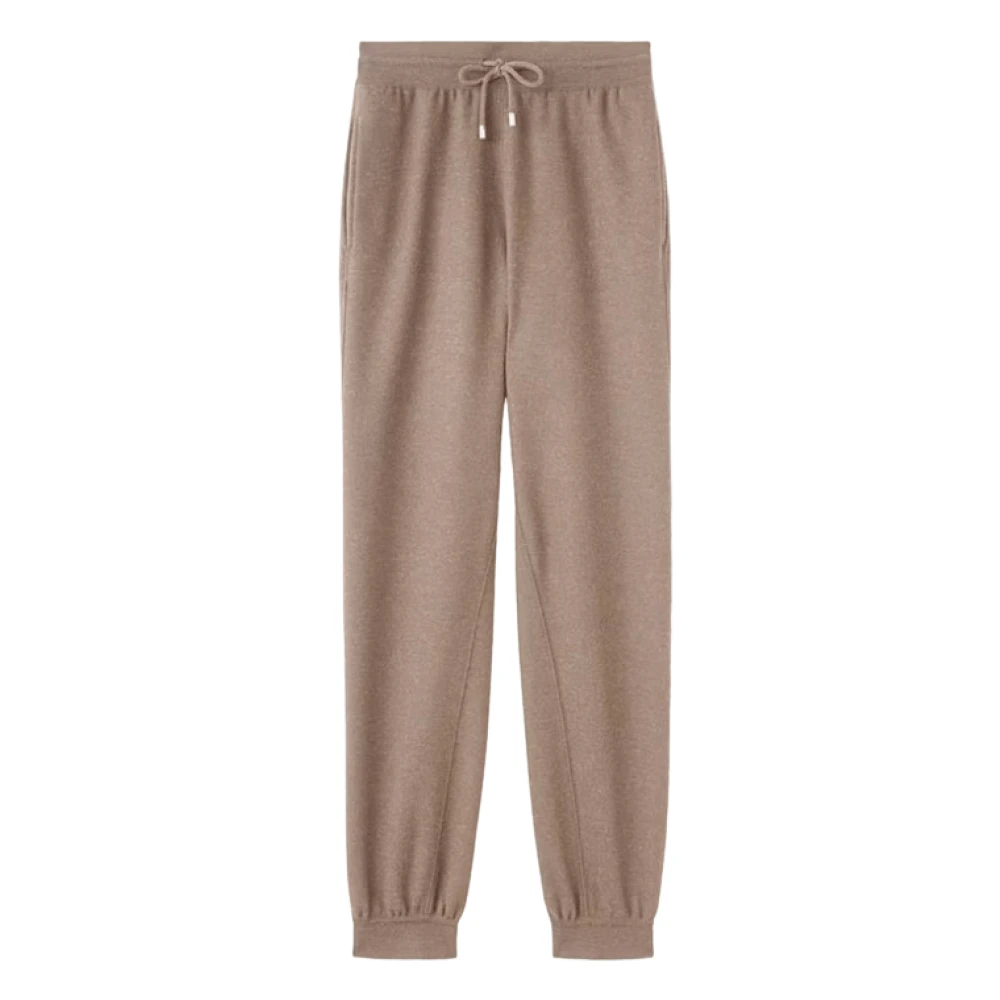 Loro Piana Beige Joggers met Unieke Textuur Beige Dames