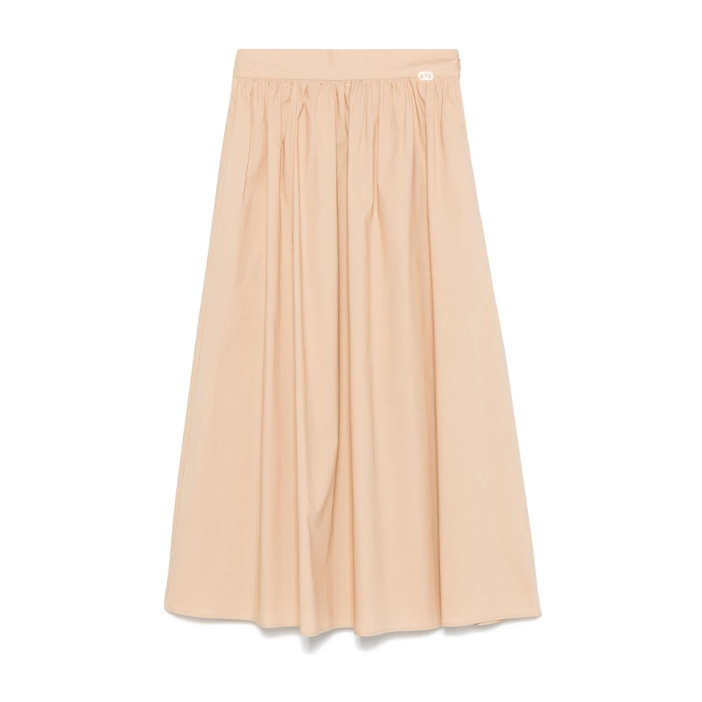 Liu Jo Beige Rok Verhoog Garderobe Comfort Stijl Beige Dames