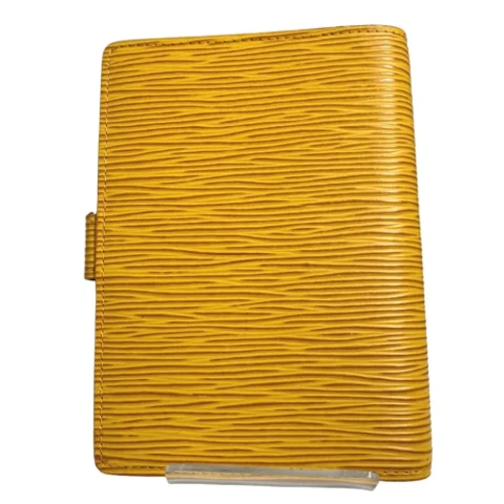 Louis Vuitton Vintage Pre-owned Leather home-office Yellow Dames