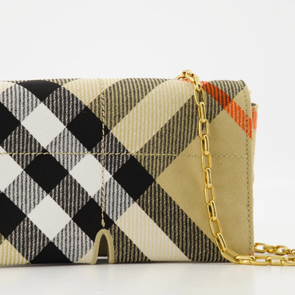 Burberry Vintage Check Mini Snap Tas Beige Dames