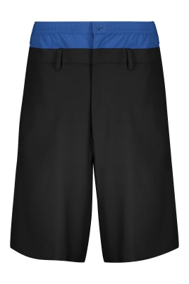 Kontrast Elastisk Midja Bermuda Shorts