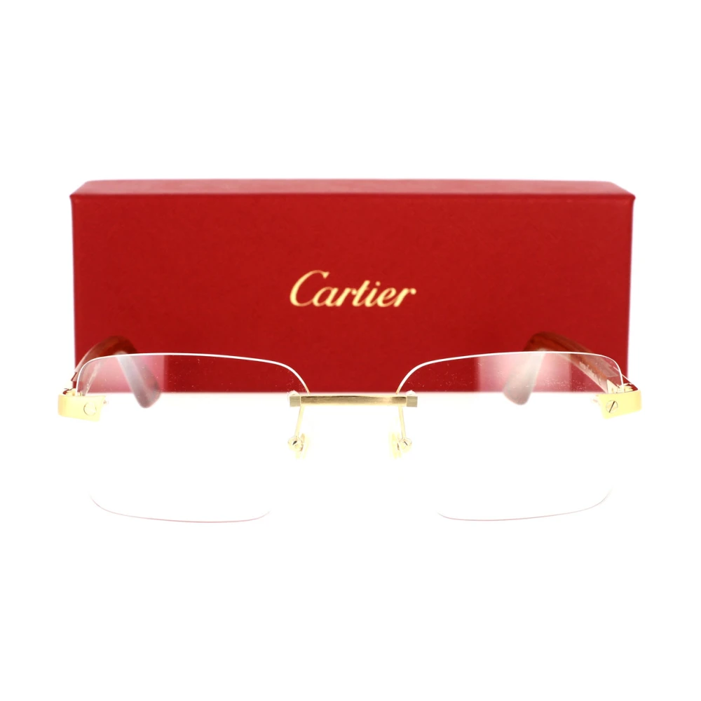 Cartier Exception Ct0411O 002 Glasögon Yellow, Unisex