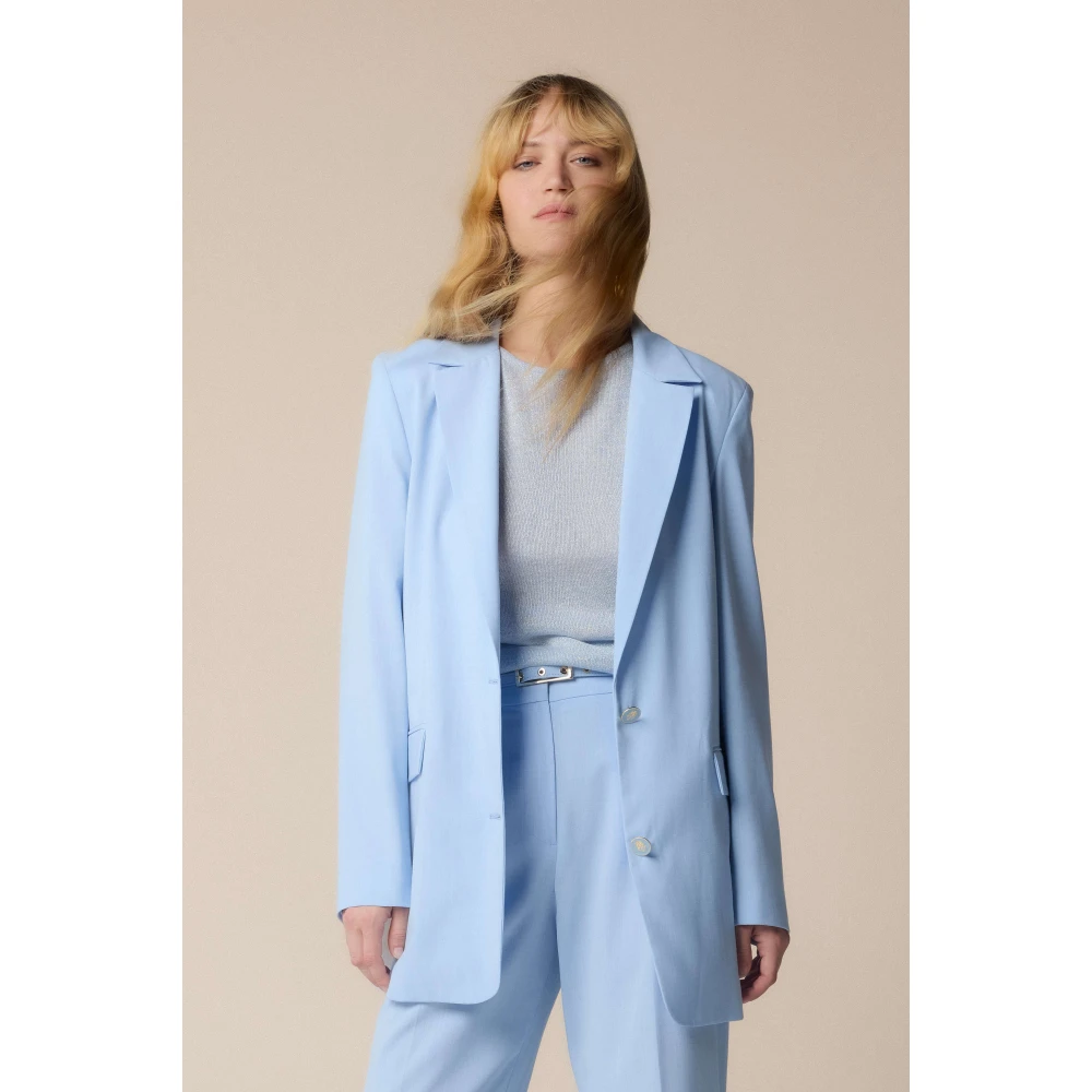 Kocca Stijlvolle Blazers voor een Chic Uiterlijk Blue Dames