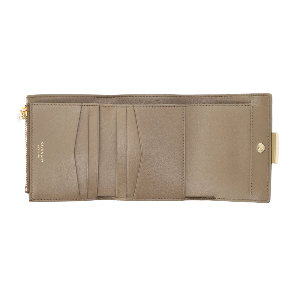 Givenchy Taupe 4G Trifold Portemonnee Accessoires Brown Dames