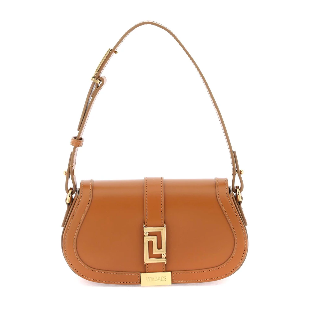 Versace Greca Goddess Mini Schoudertas Brown Dames