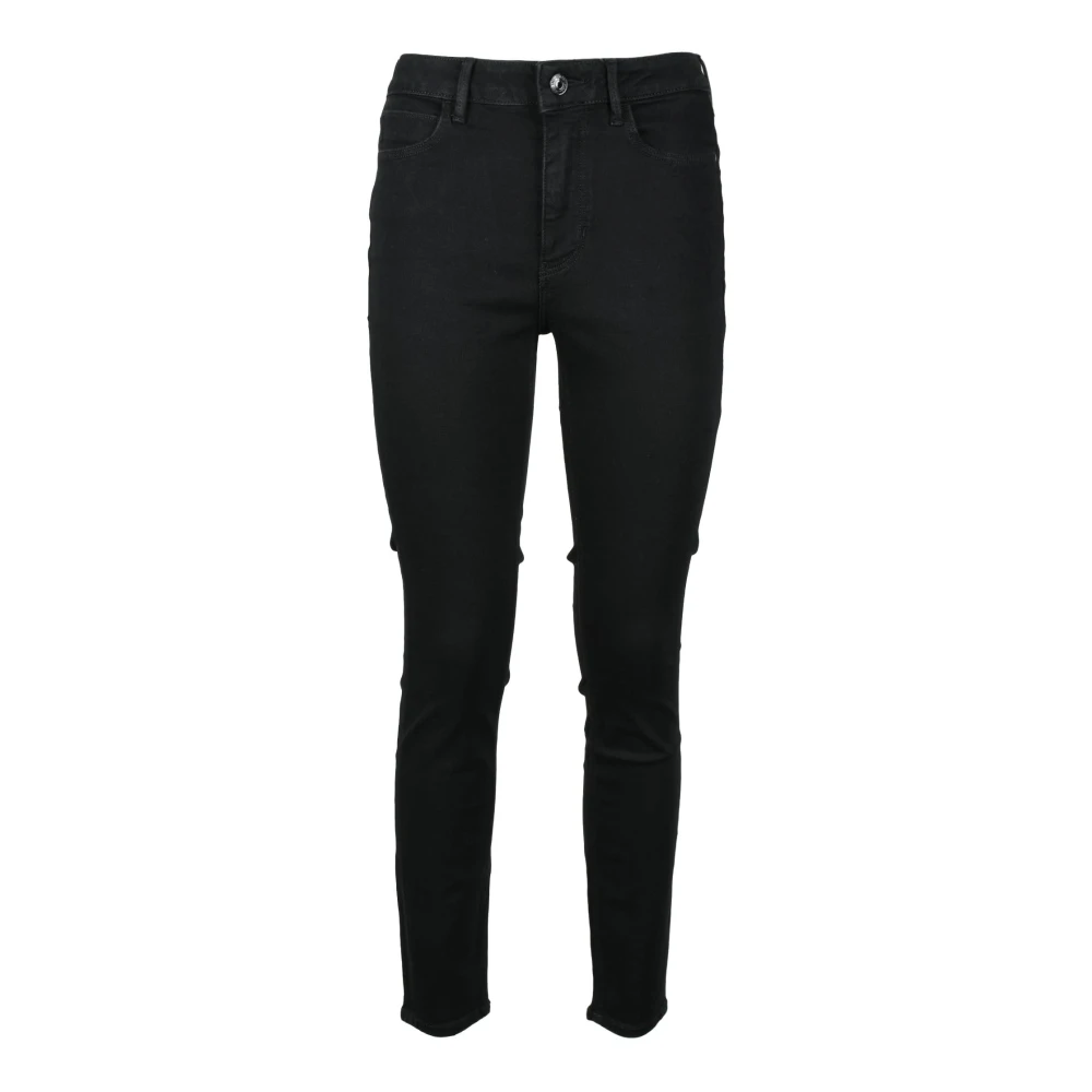 Guess Katoenmix Skinny Jeans Black Dames