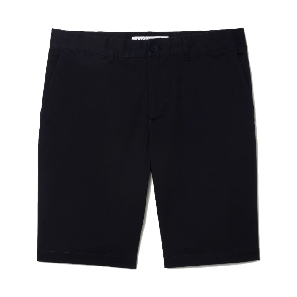 Lacoste Men's Blue Slim Fit Stretch Cotton Chino Shorts - Casual Shorts - L - Shorts