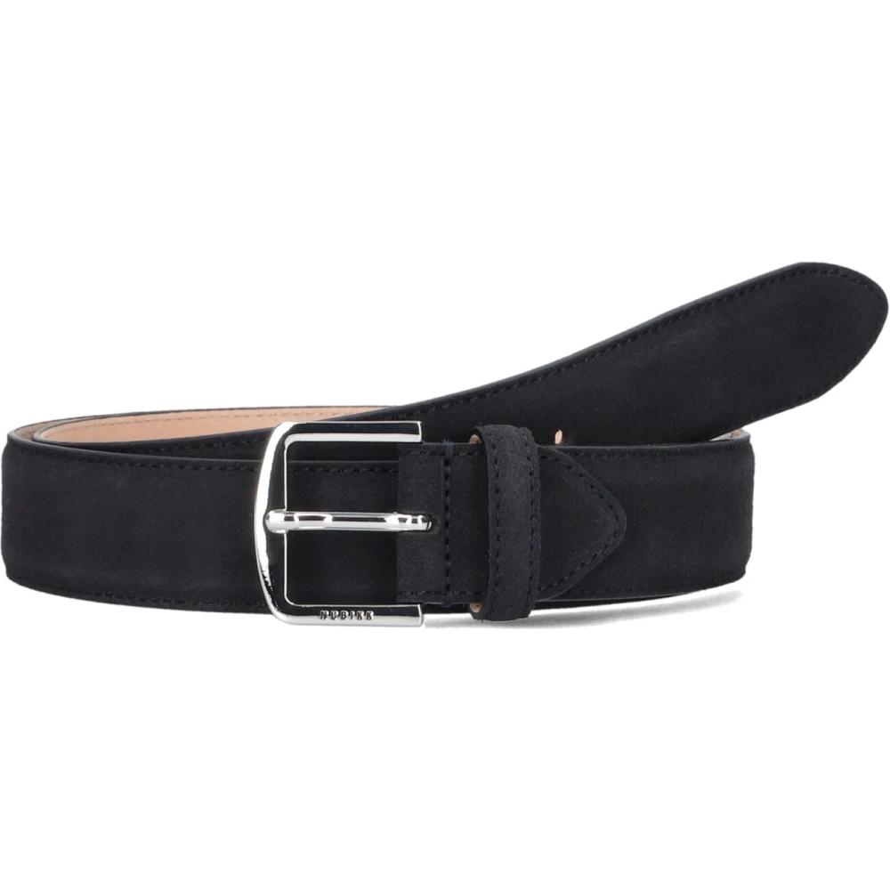 Nubikk James Riem in Donkerblauw Suède Blue Heren