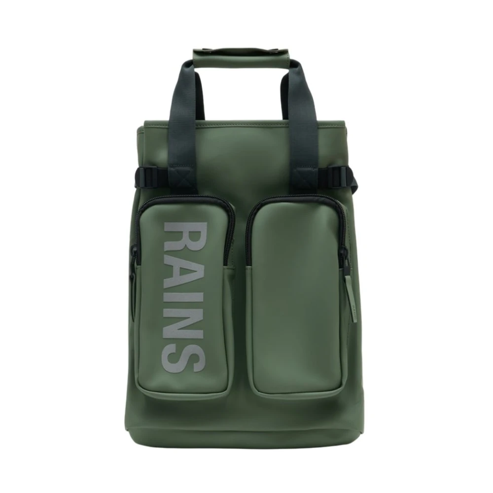 Rains Unisex Green Backpacks, One Size, Texel Tote Backpack W3