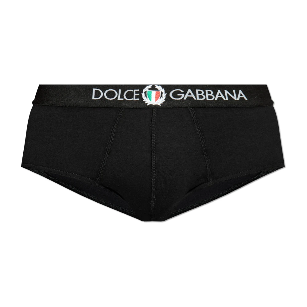Dolce & Gabbana Zwarte Brando Slip Ondergoed Black Heren