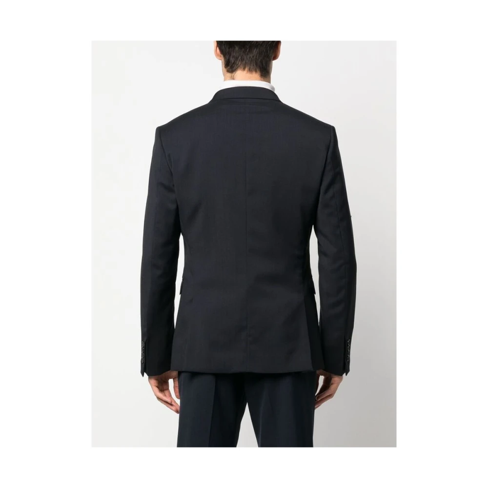 Reveres 1949 Navy Blauw Wol Pak met Revers Blue Heren
