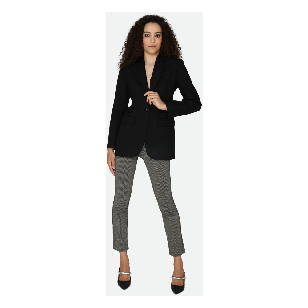 pinko Elegante Zwarte Blazer Black Dames
