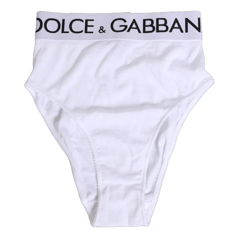 Dolce & Gabbana Women's White High Brief - Underpants - Xs - Underwear