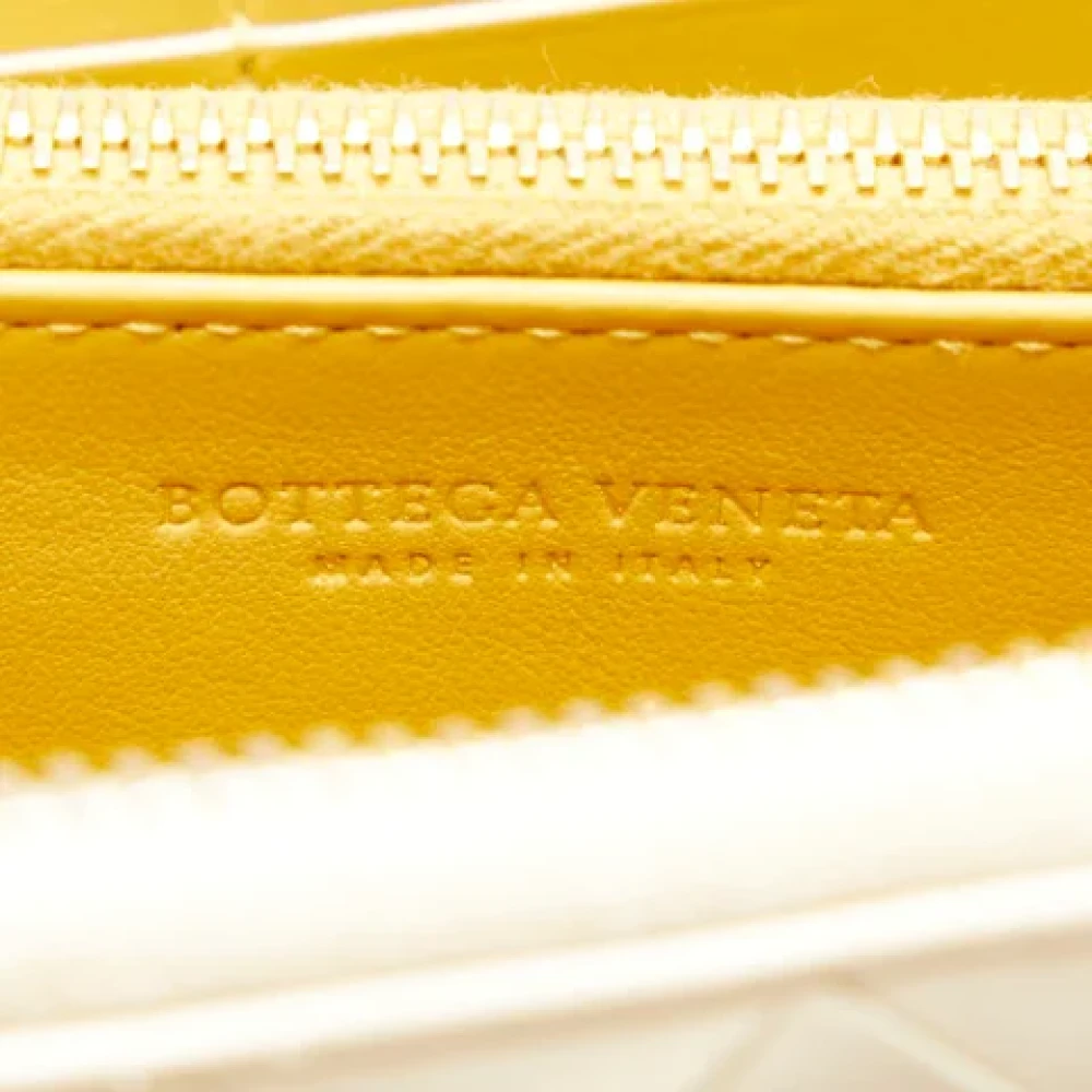 Bottega Veneta Vintage Pre-owned Leather wallets Beige Dames