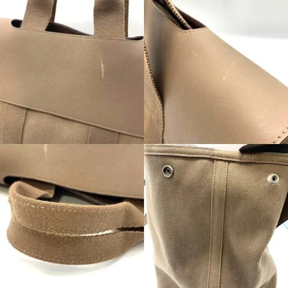 Hermès Vintage Pre-owned Fabric handbags Beige Dames
