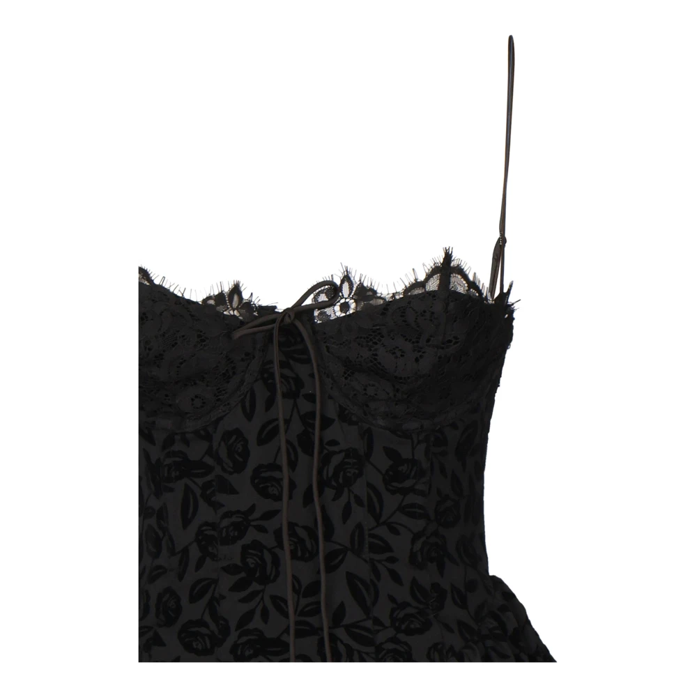 For Love & Lemons Zwarte jurken met verstelbare bandjes Black Dames