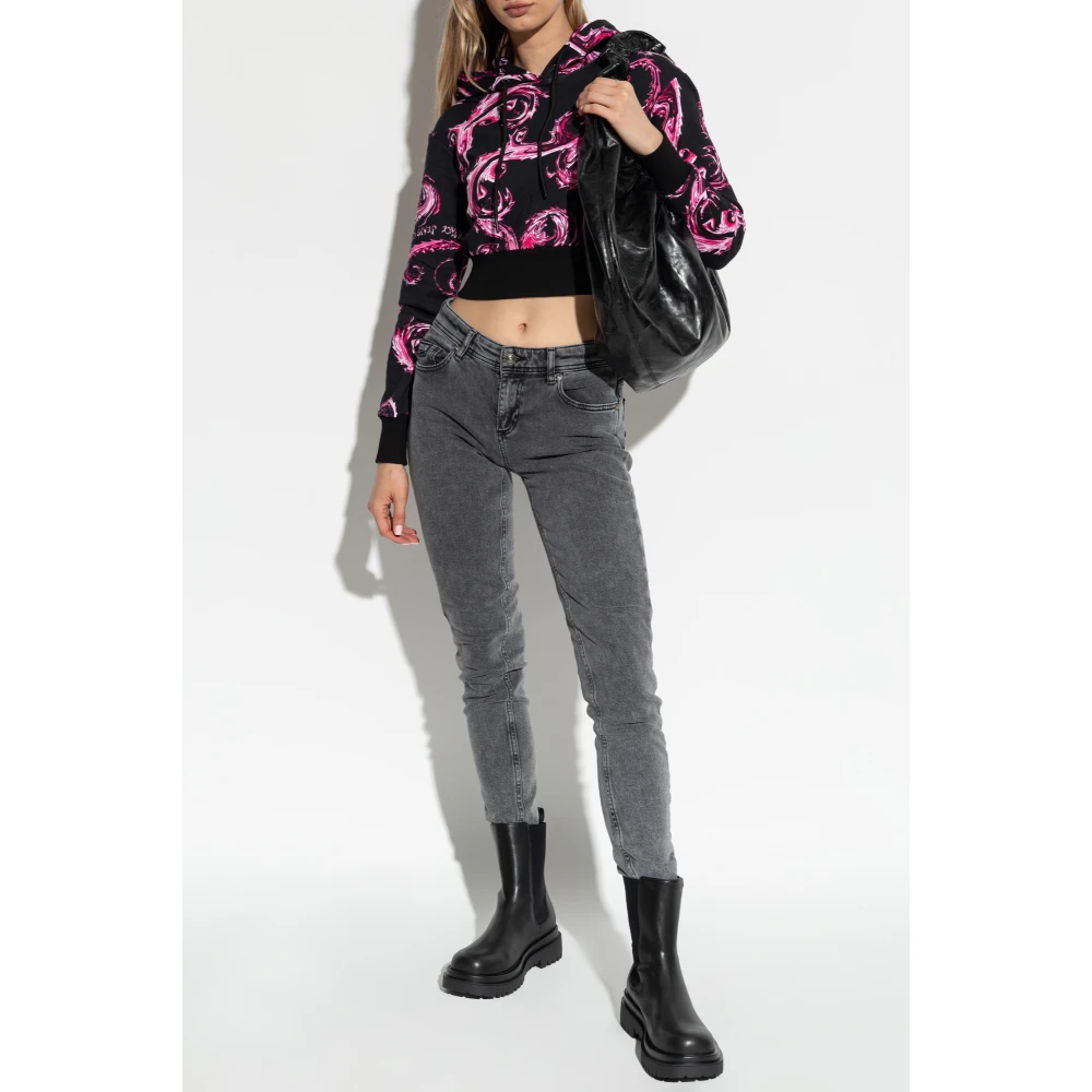 Versace Jeans Couture Capuchontrui Black Dames