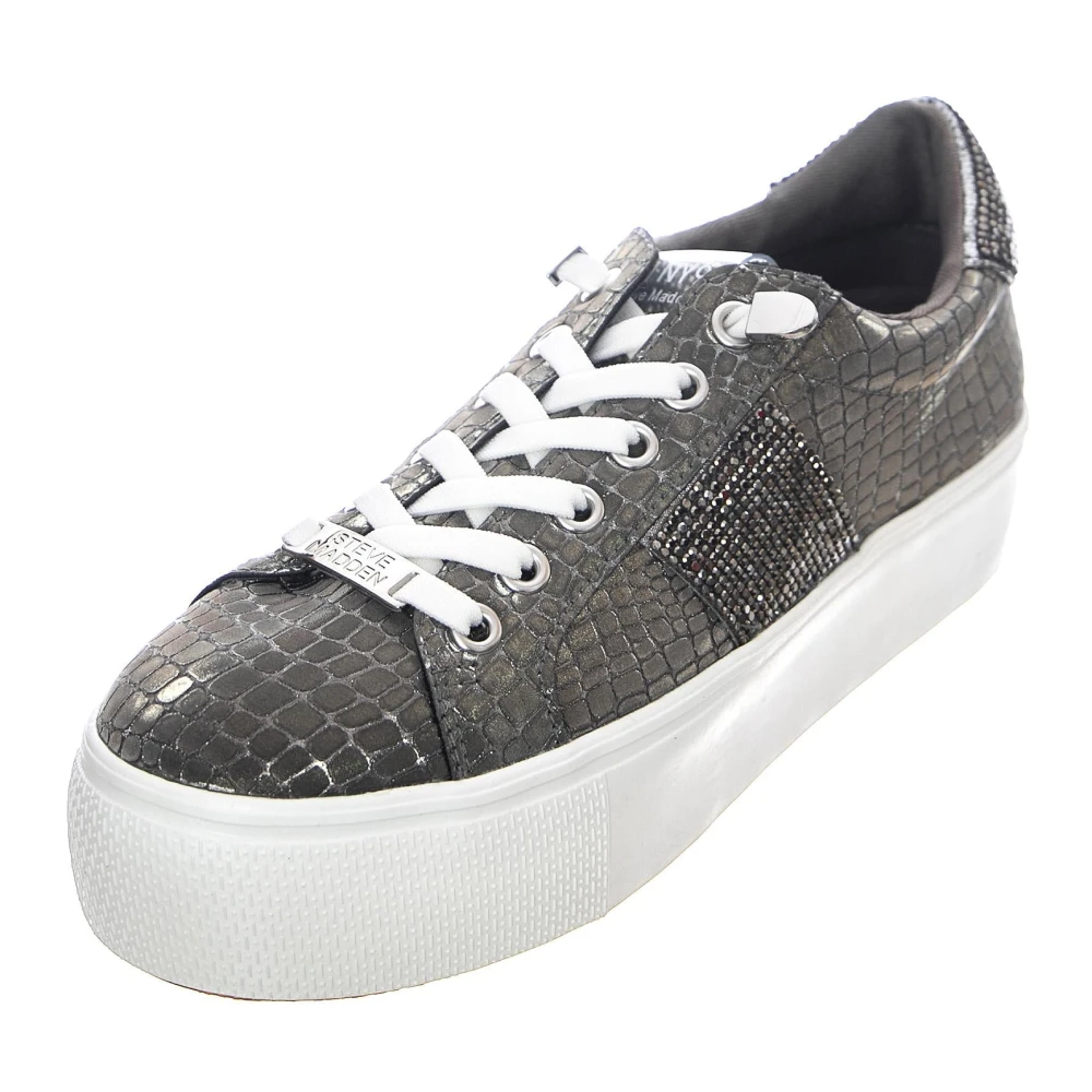 Steve Madden Lage Veterschoenen Dames Schoenen Grijs