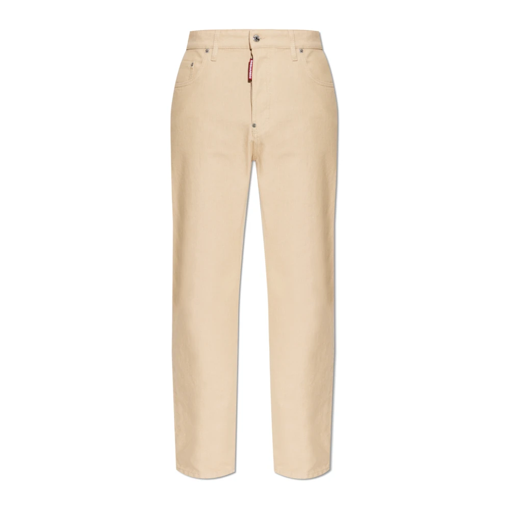 Dsquared2 Men's Beige Jeans 642 - Straight Fit Jeans - 3XL - Jeans