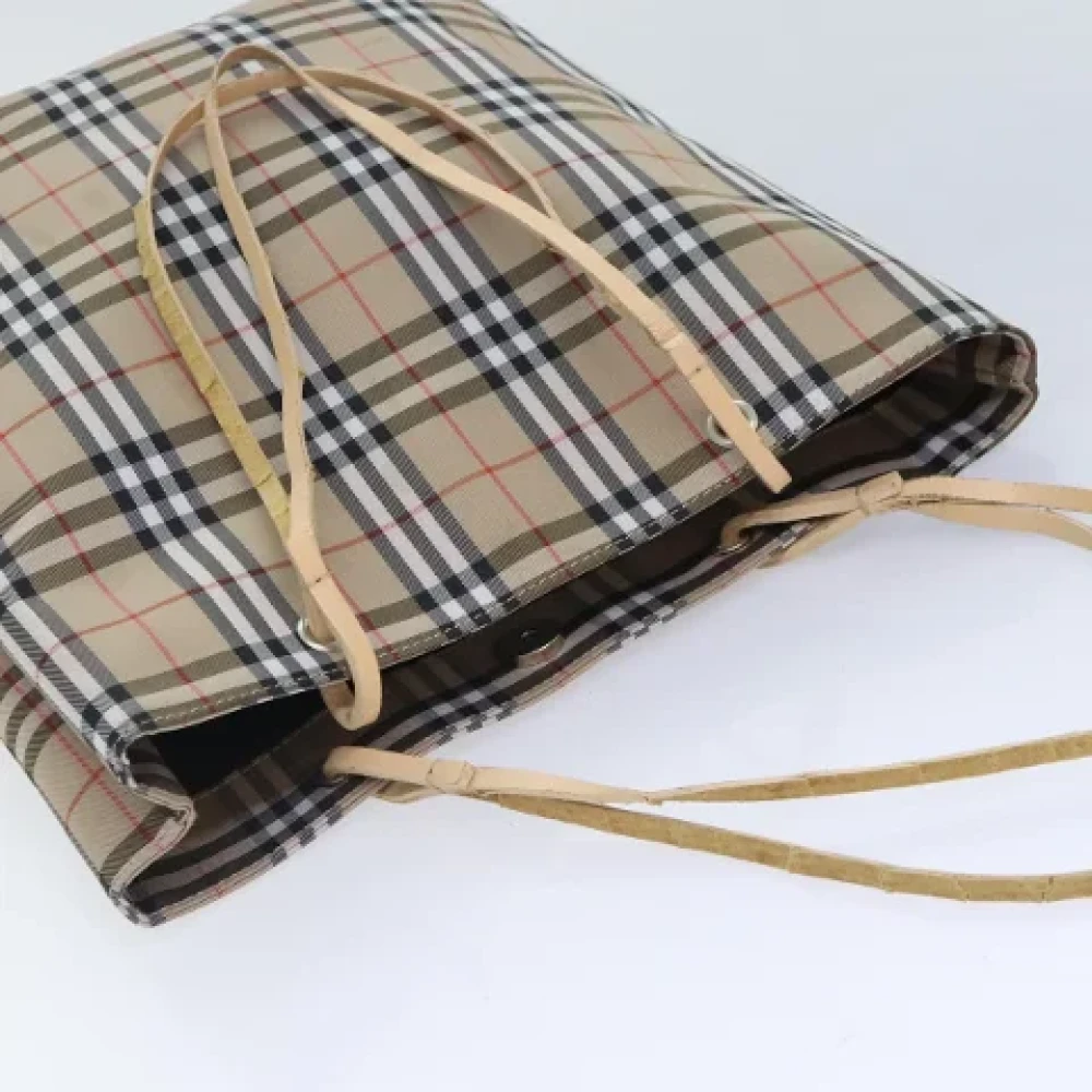 Burberry Vintage Pre-owned Nylon handbags Beige Dames