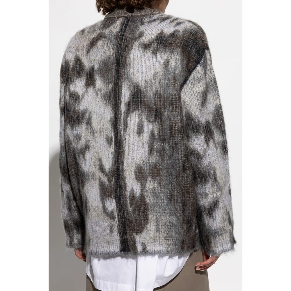 The Attico Trui met mohair afwerking Gray Dames
