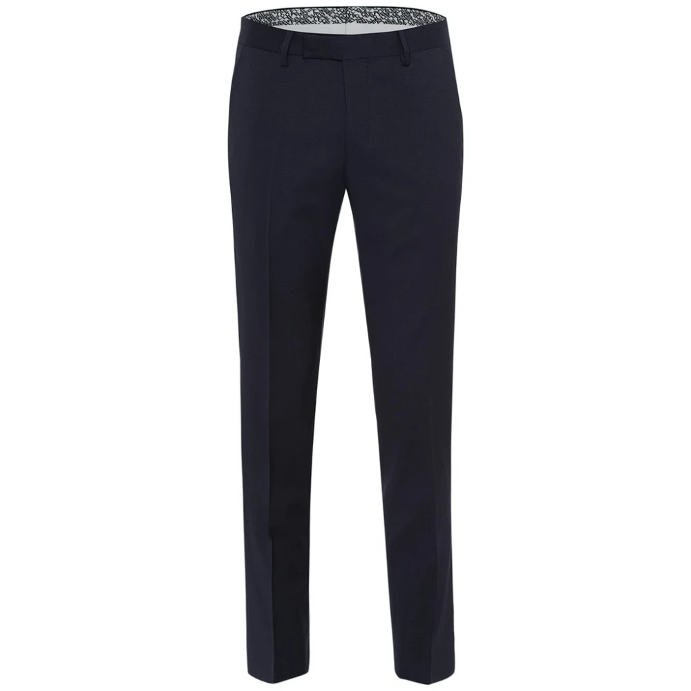 BALDESSARINI Moderne pasvorm wollen broek nachthemel Blue Heren