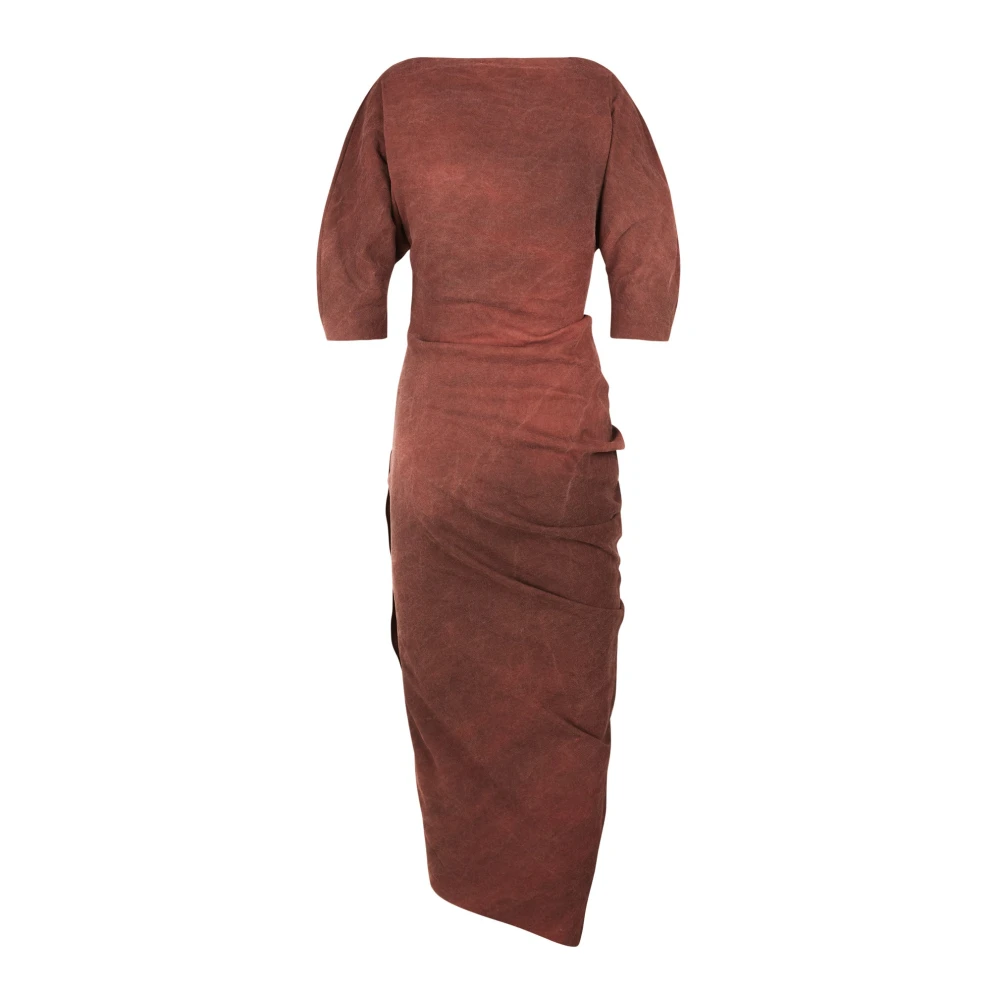 Cortana Kaars bourgondische linnen jurk Red Dames
