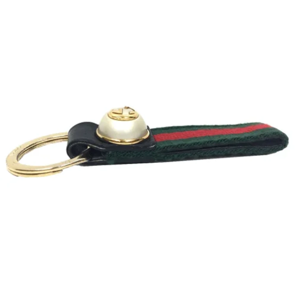 Gucci Vintage Pre-owned Fabric key-holders Green Dames
