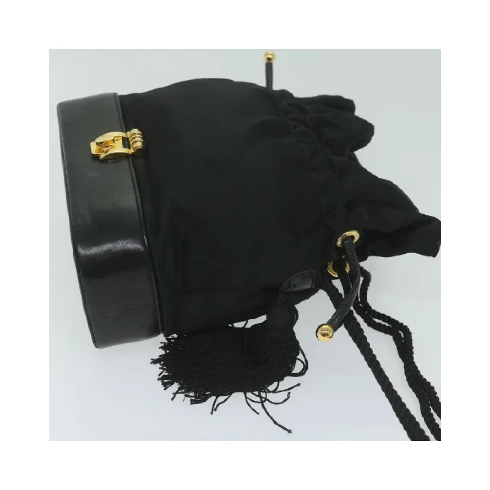 Gucci Vintage Pre-owned Satin gucci-bags Black Dames