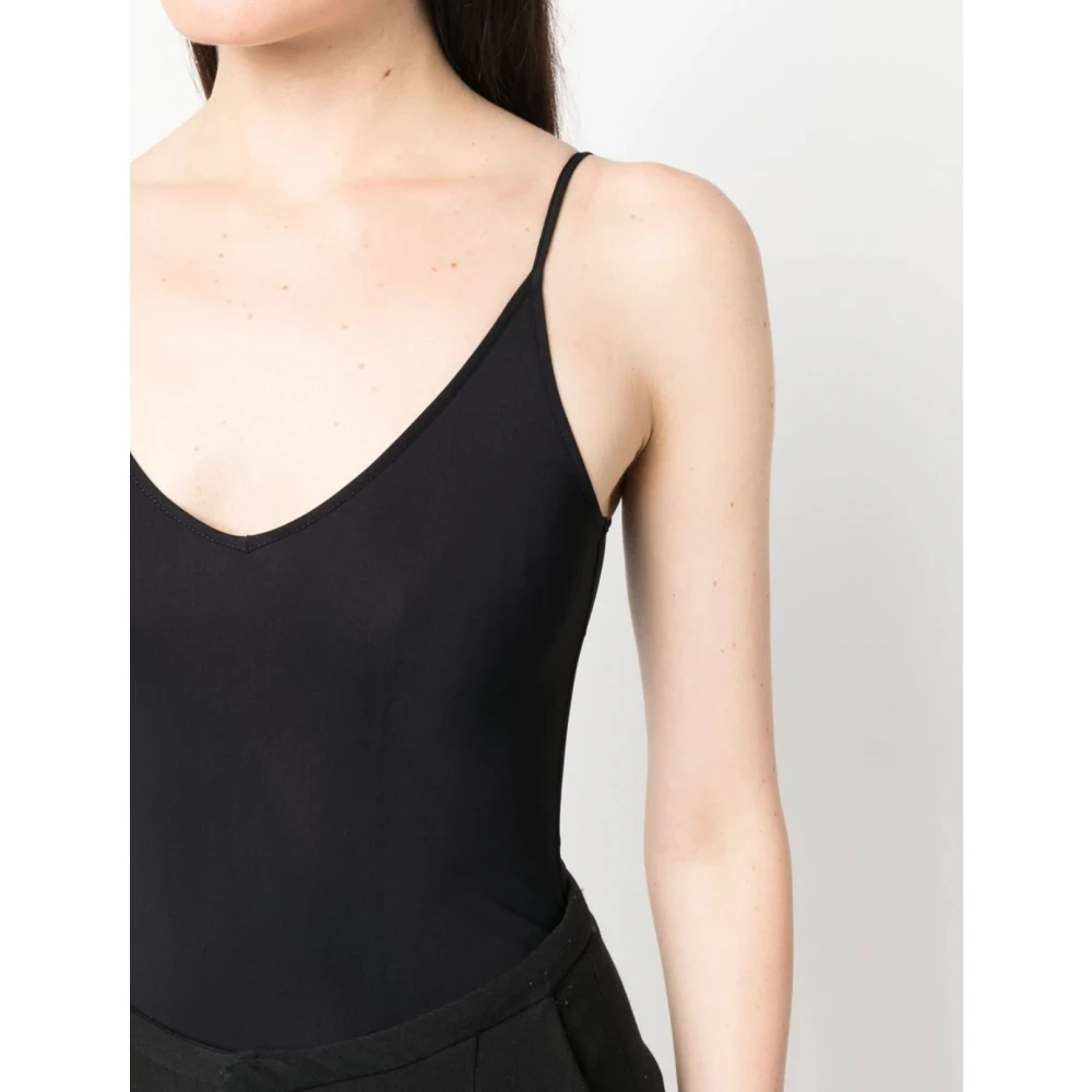 Jil Sander Zwarte Bodytop Black Dames