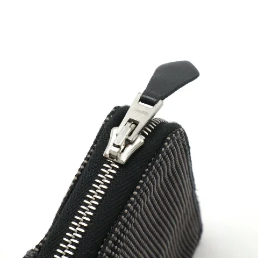 Hermès Vintage Pre-owned Canvas wallets Gray Dames