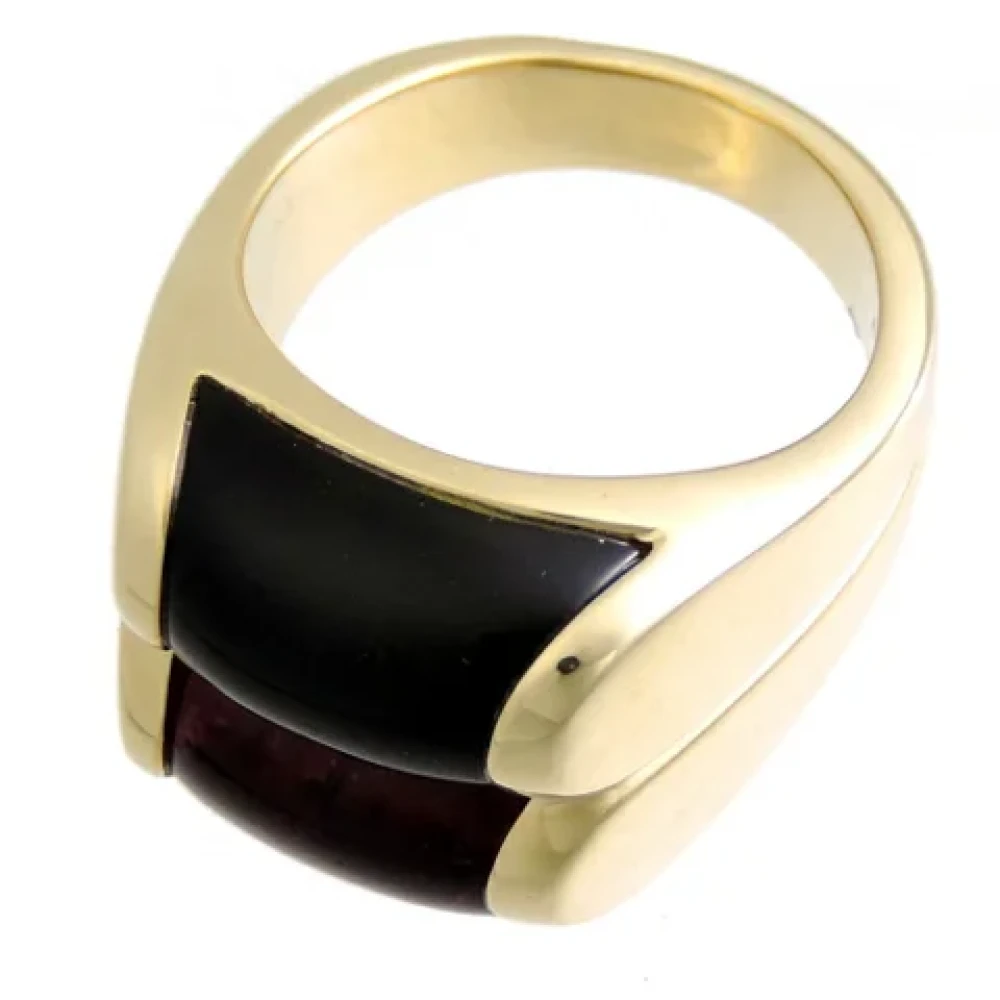 Pre-owned Gull Gult Gull Bvlgari Ring