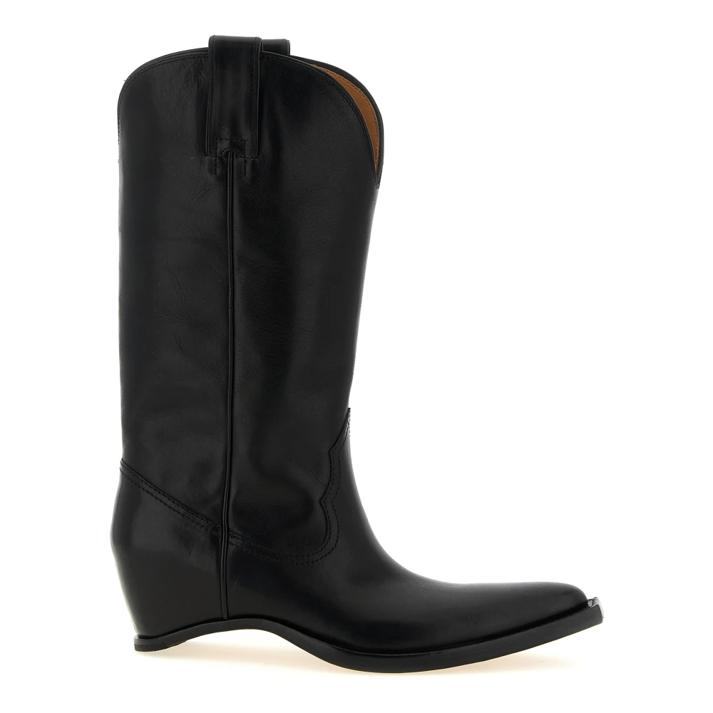 Maison Margiela Women's Black Heel-Less Western Boots - Cowboy & Biker Boots - 4 Uk - Shoes