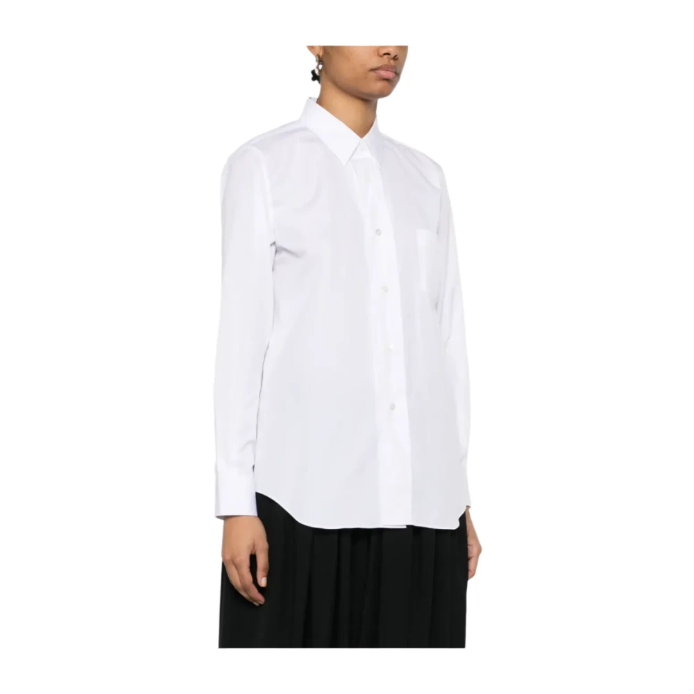 Comme des Garçons Katoenen overhemd met strak ontwerp White Dames
