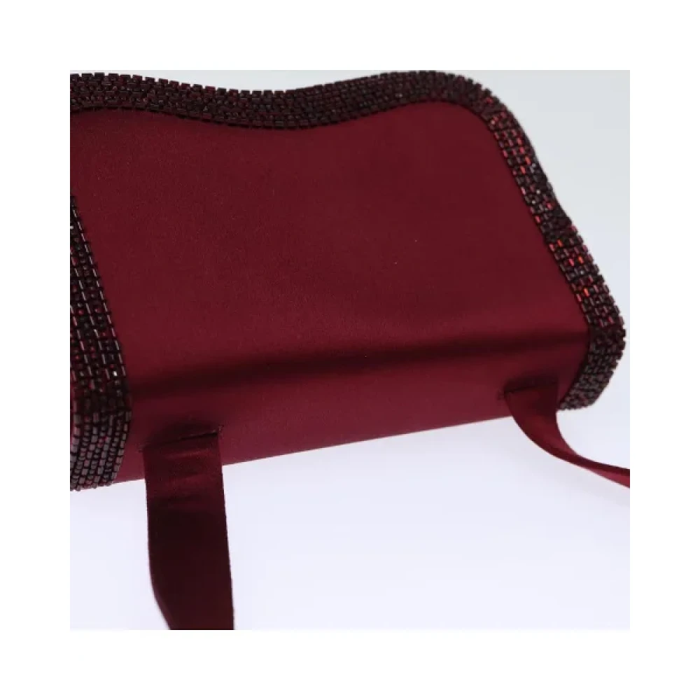 Chanel Vintage Pre-owned Satin chanel-bags Red Dames