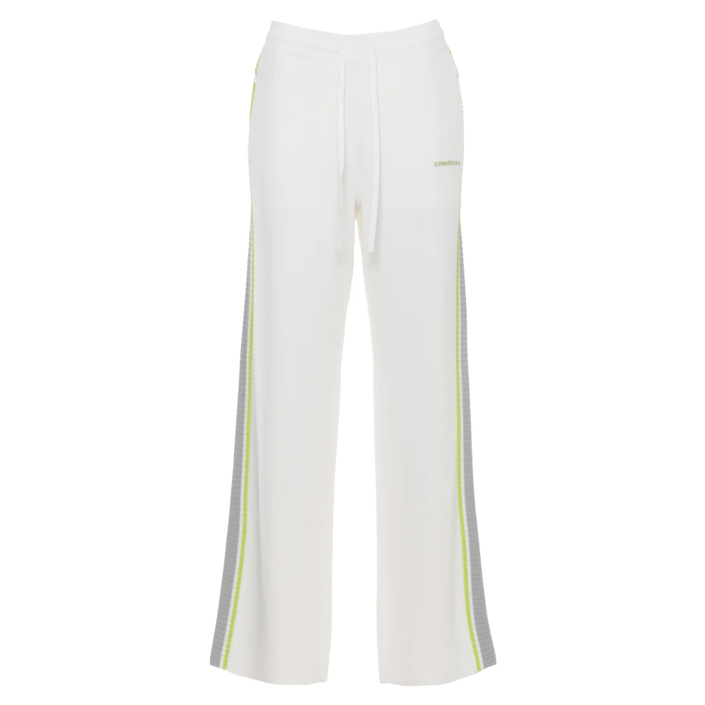 Casablanca Women's White Sweatpants, S, Joggers With Logo